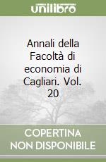 Annali della Facoltà di economia di Cagliari. Vol. 20