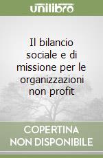 Il bilancio sociale e di missione per le organizzazioni non profit libro