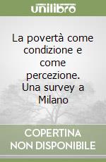 La povertà come condizione e come percezione. Una survey a Milano libro