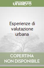 Esperienze di valutazione urbana libro