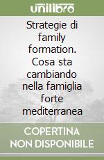 Strategie di family formation. Cosa sta cambiando nella famiglia forte mediterranea libro