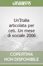 Un'Italia articolata per ceti. Un mese di sociale 2006 libro