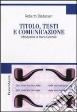 Titolo, testi e comunicazione libro