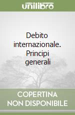 Debito internazionale. Principi generali libro