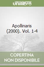 Apollinaris (2000). Vol. 1-4 libro