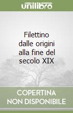 Filettino dalle origini alla fine del secolo XIX libro