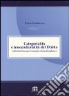 Categorialità e trascendentalità. Atti della giornata canonistica interdisciplinare libro