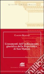 Lineamenti dell'ordinamento giuridico della Repubblica di San Marino libro