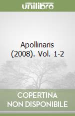 Apollinaris (2008). Vol. 1-2 libro