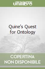 Quine's Quest for Ontology libro