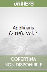 Apollinaris (2014). Vol. 1 libro