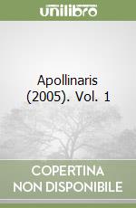 Apollinaris (2005). Vol. 1 libro