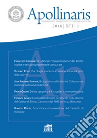 Apollinaris (2018). Vol. 1 libro