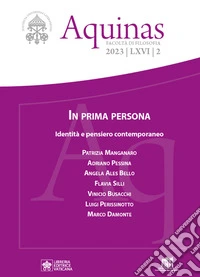 Aquinas (2023). Vol. 2: In prima persona. Identità e pensiero contemporaneo libro