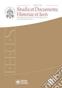 Studia et documenta historiae et iuris (2024). Vol. 90 libro