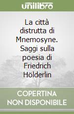 La città distrutta di Mnemosyne. Saggi sulla poesia di Friedrich Hölderlin libro