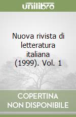 Nuova rivista di letteratura italiana (1999). Vol. 1 libro