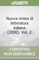 Nuova rivista di letteratura italiana (2000). Vol. 2 libro