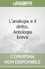 L'analogia e il diritto. Antologia breve libro