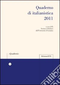 Quaderno di italianistica 2011