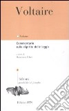 Commentario sullo «Spirito delle leggi». Testo francese a fronte libro di Voltaire Felice D. (cur.)