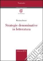 Strategie denominative in letteratura libro