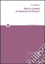 What is a model of axiomatic set theory? libro