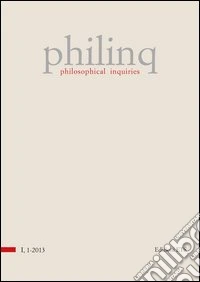 Philinq. Philosophical inquiries (2013). Vol. 1 libro