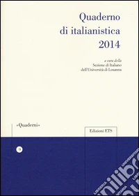 Quaderno di italianistica 2014 libro