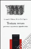 Textura rerum. Parvenza apparenza appariscenza libro