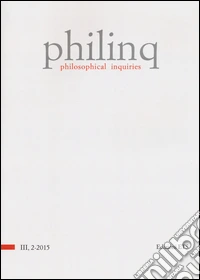 Philinq. Philosophical inquiries (2015). Vol. 2 libro