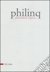 Philinq. Philosophical inquiries (2016). Vol. 1 libro
