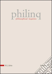 Philinq. Philosophical inquiries (2016). Vol. 2 libro