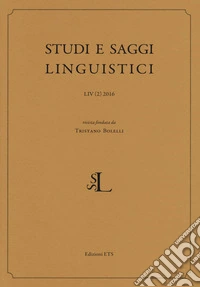 Studi e saggi linguistici (2016). Vol. 2