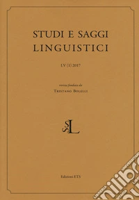Studi e saggi linguistici (2017). Vol. 1