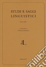 Studi e saggi linguistici (2017). Vol. 1 libro