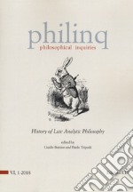 Philinq. Philosophical inquiries (2018). Vol. 1: History of late analytic philosophy