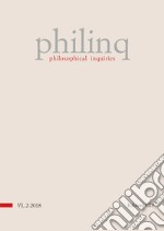 Philinq. Philosophical inquiries (2018). Vol. 2 libro