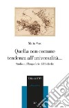 Quella non comune tendenza all'universalità... Studio sull'Empedocle di Hölderlin libro