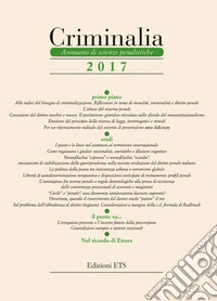 Criminalia. Annuario di scienze penalistiche (2017). Vol. 12 libro