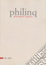 Philinq. Philosophical inquiries (2019). Vol. 1 libro