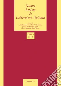 Nuova rivista di letteratura italiana (2019). Vol. 1 libro