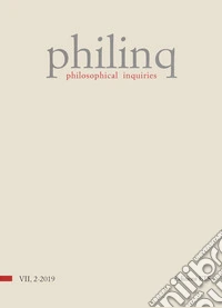 Philinq. Philosophical inquiries (2019). Vol. 2 libro
