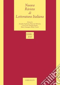 Nuova rivista di letteratura italiana (2020). Vol. 1 libro