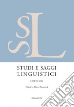 Studi e saggi linguistici (2020). Vol. 1 libro