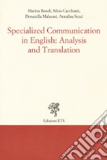 Specialized communication in english: analysis and translation