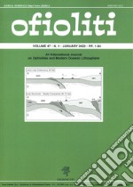 Ofioliti. An international journal on ophiolites and modern oceanic lithosphere (2022). Vol. 47/1 libro