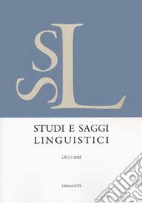 Studi e saggi linguistici (2022). Vol. 1