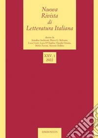 Nuova rivista di letteratura italiana (2022). Vol. 1 libro