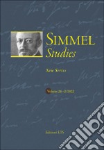 Simmel studies. New series (2022). Vol. 2 libro